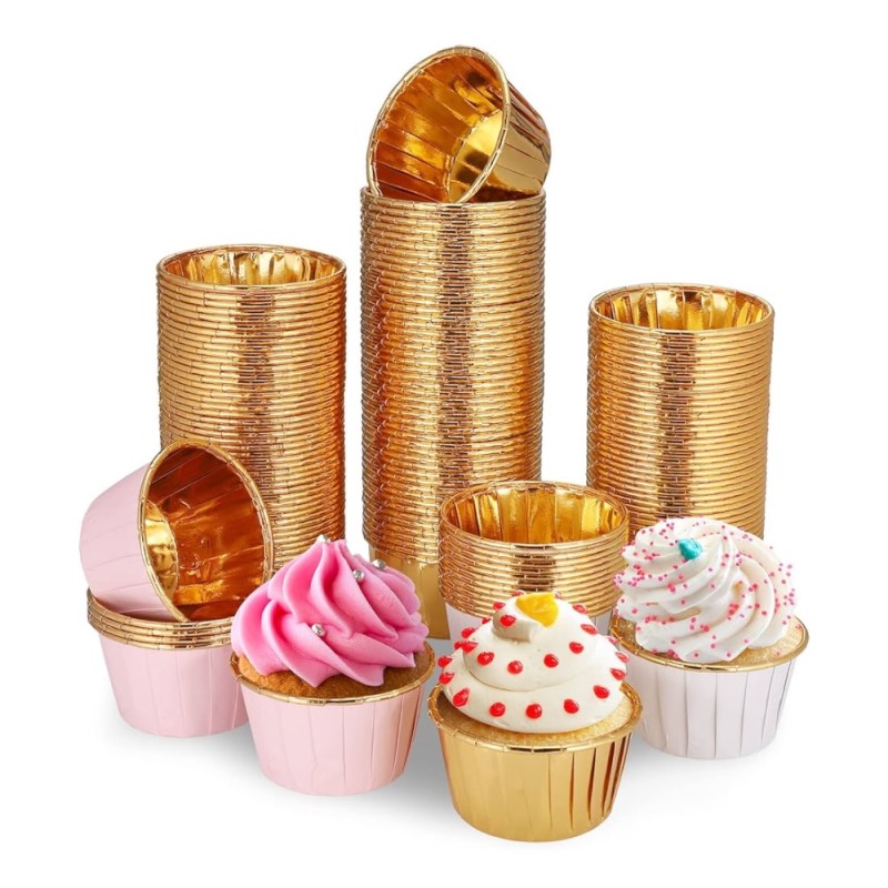 Złote Foremki do babeczek papilotki Foremka Muffinki