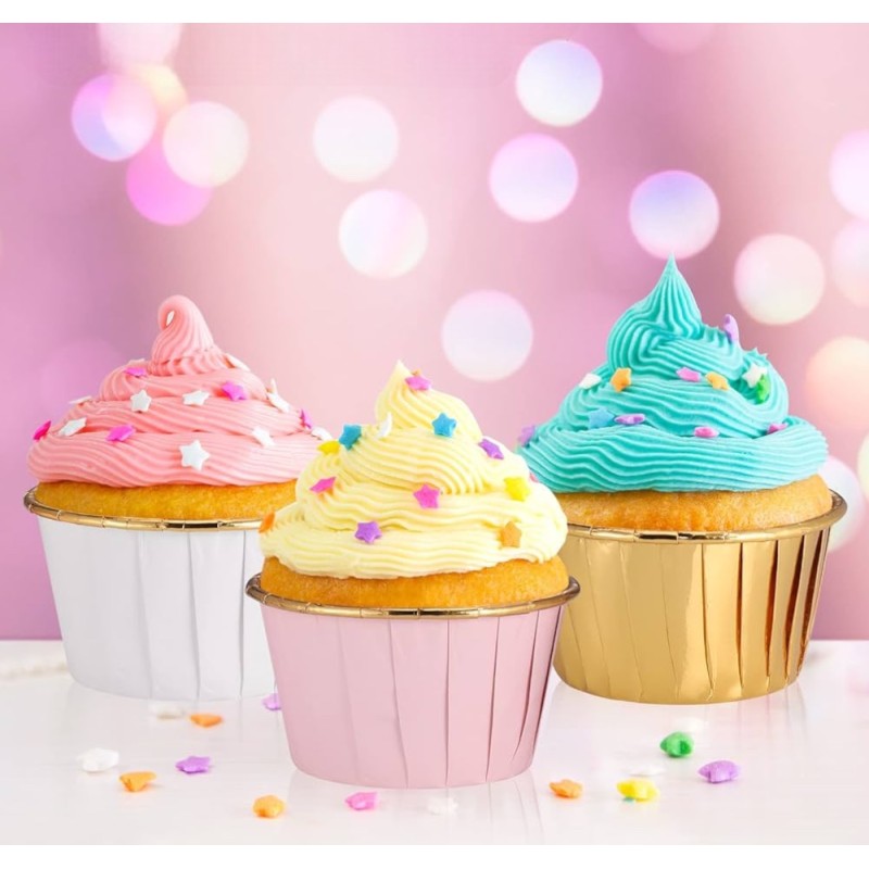 Złote Foremki do babeczek papilotki Foremka Muffinki