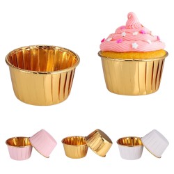 Złote Foremki do babeczek papilotki Foremka Muffinki