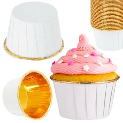 Złote Białe Foremki do...