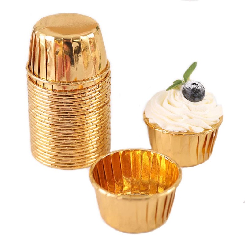 Złote Foremki do babeczek papilotki Foremka Muffinki