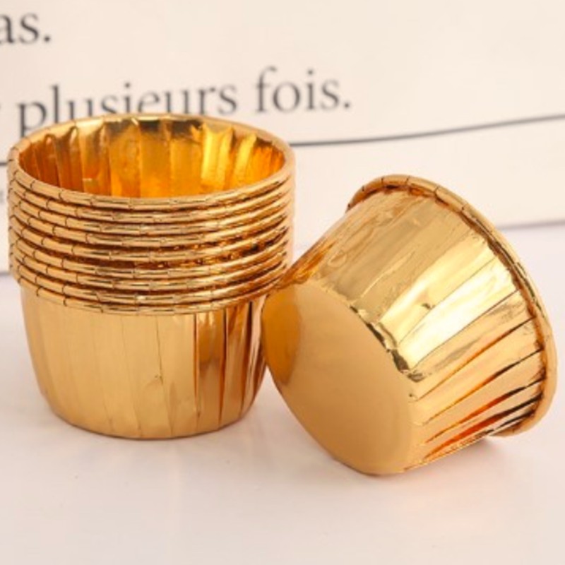 Złote Foremki do babeczek papilotki Foremka Muffinki