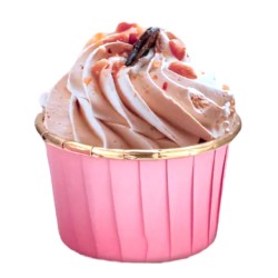 Złote Różowe Foremki do babeczek papilotki Foremka Muffinki