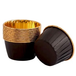 Foremki czarno złote