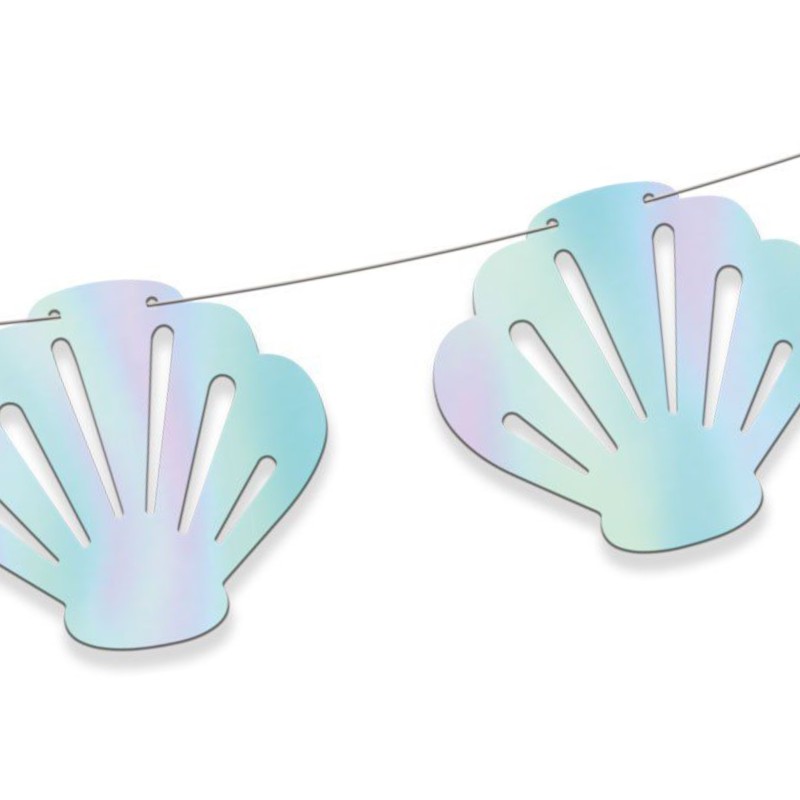 Girlanda dekoracyjna muszelki muszle opalizujące Syrenka