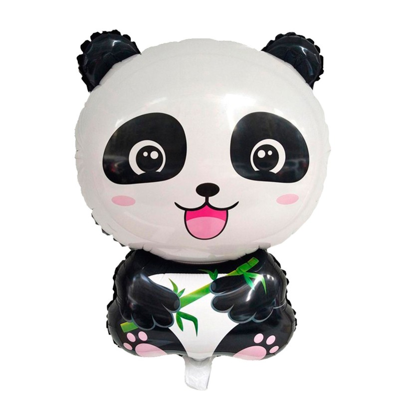 Balon foliowy panda z bambusem 77cm