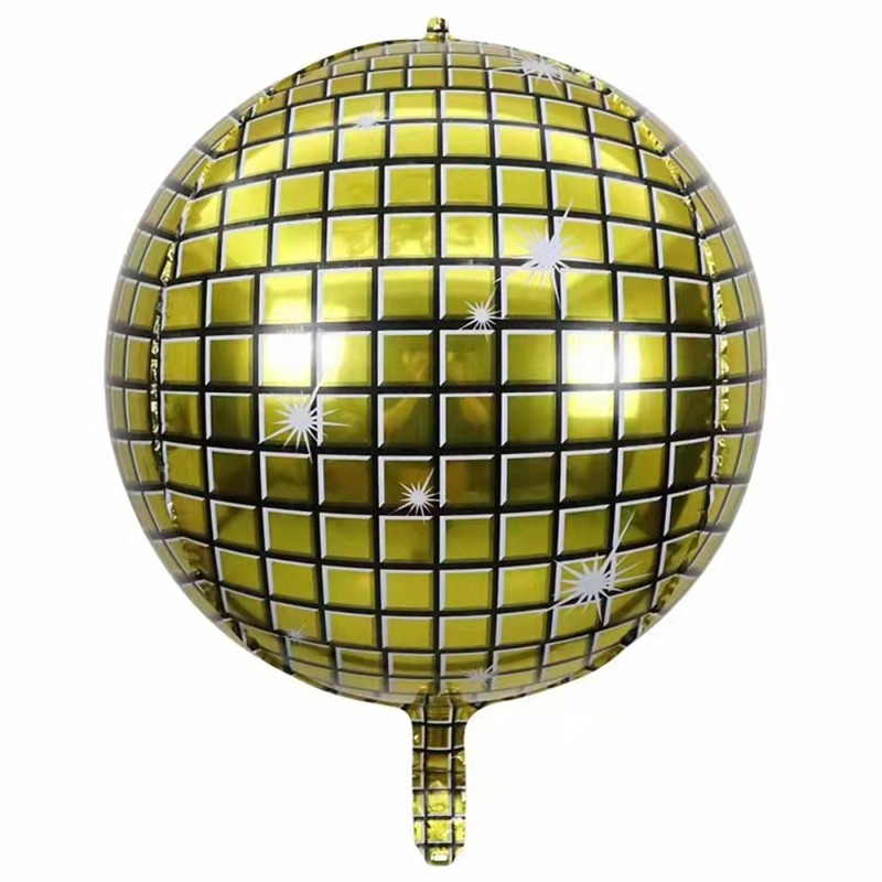 Balon złota Kula DISCO Disco Ball dyskotekowa złoty 22