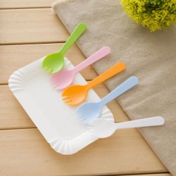 Zestaw talerzyki i sztućce do tortu 5 szt.