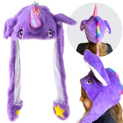 Czapka Jednorożec z ruchomymi uszami