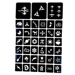 Zestaw do robienia tatuaży Tatuaże brokatowe BROKATY Tattoo Glitter Kit