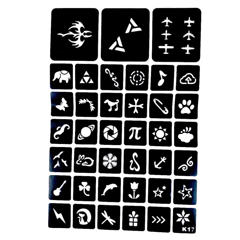 Zestaw do robienia tatuaży Tatuaże brokatowe BROKATY Tattoo Glitter Kit