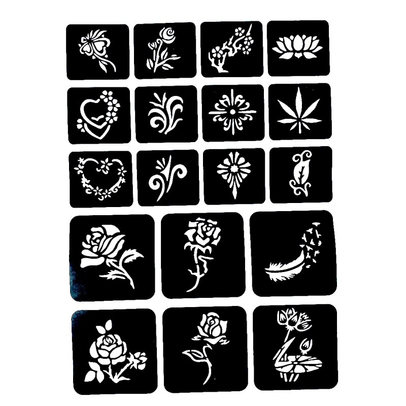 Zestaw do robienia tatuaży Tatuaże brokatowe BROKATY Tattoo Glitter Kit