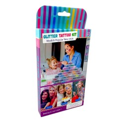 Zestaw do robienia tatuaży brokatowych Glitter Tattoo Kit 73 el.