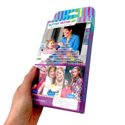 Zestaw do robienia tatuaży brokatowych Glitter Tattoo Kit 73 el.