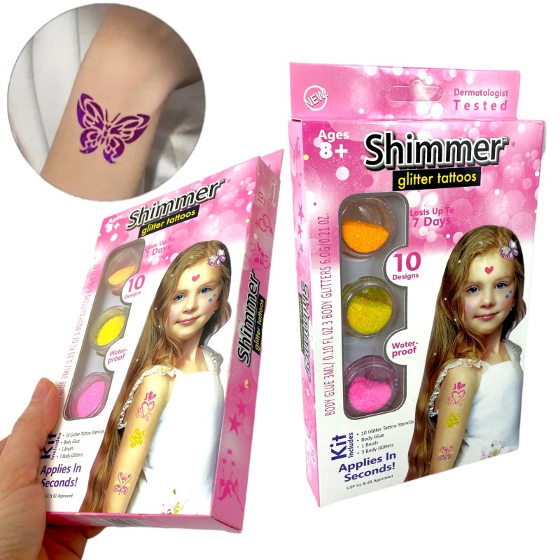 Zestaw do robienia tatuaży Glitter Kit