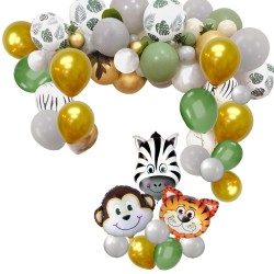 Girlanda zestaw balonów zwierzęta Safari ZOO