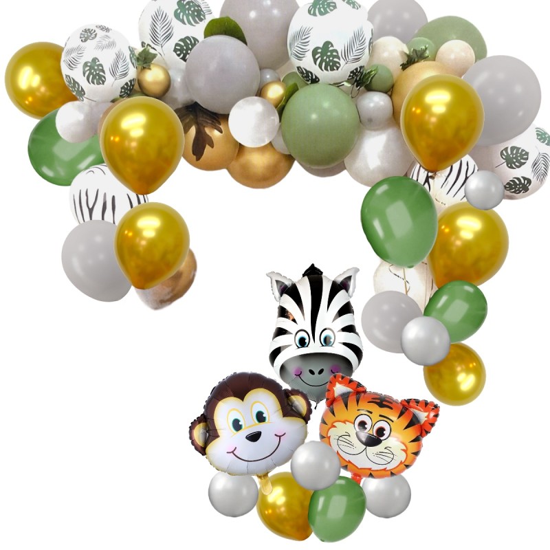 Girlanda zestaw balonów zwierzęta Safari ZOO