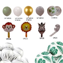 Girlanda zestaw balonów zwierzęta Safari ZOO