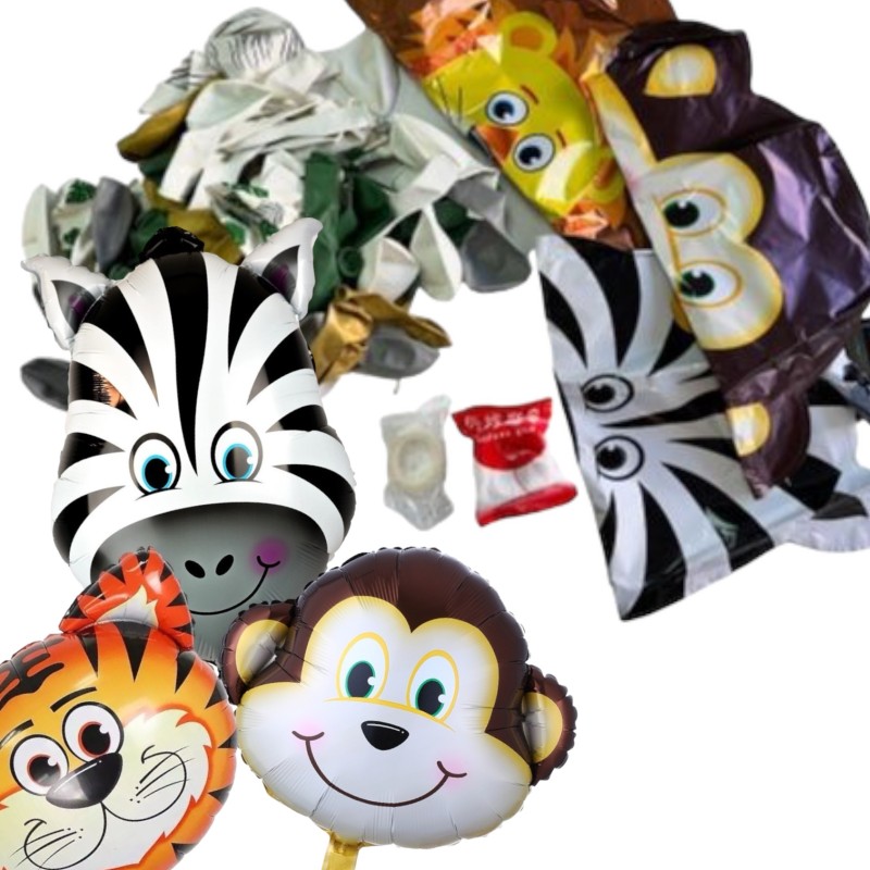 Girlanda zestaw balonów zwierzęta Safari ZOO