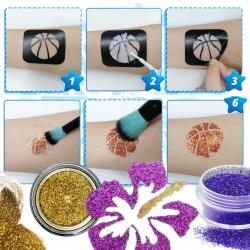 Zestaw do robienia tatuaży brokatowych Glitter Tattoo Kit 73 el.