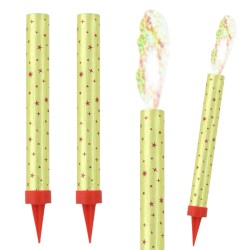 Fontanna tortowa ZŁOTA ZŁOTE Race na tort 12 cm 2 szt