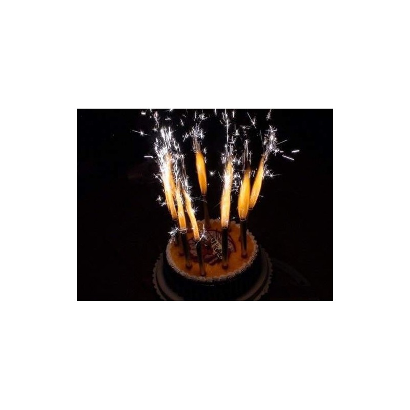 Fontanna tortowa ZŁOTA ZŁOTE Race na tort 12 cm 2 szt