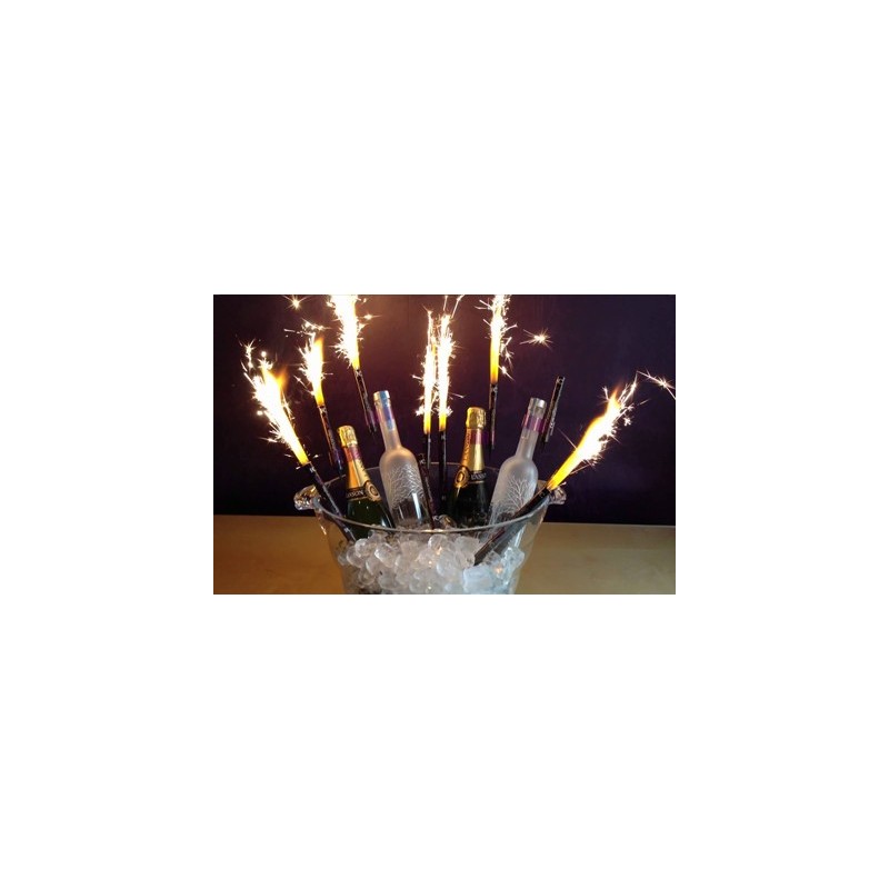 Fontanna tortowa ZŁOTA ZŁOTE Race na tort 12 cm 2 szt