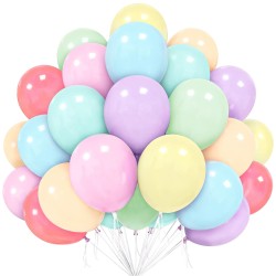 Balony lateksowe 12 cali 35 cm pastelowe mix kolorów