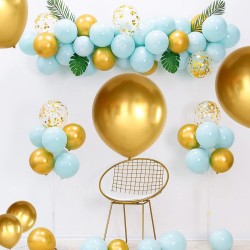 Duże Balony lateksowe 18 cali złote chrom Glossy 45cm