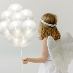 Balony lateksowe białe perłowe 10 cali