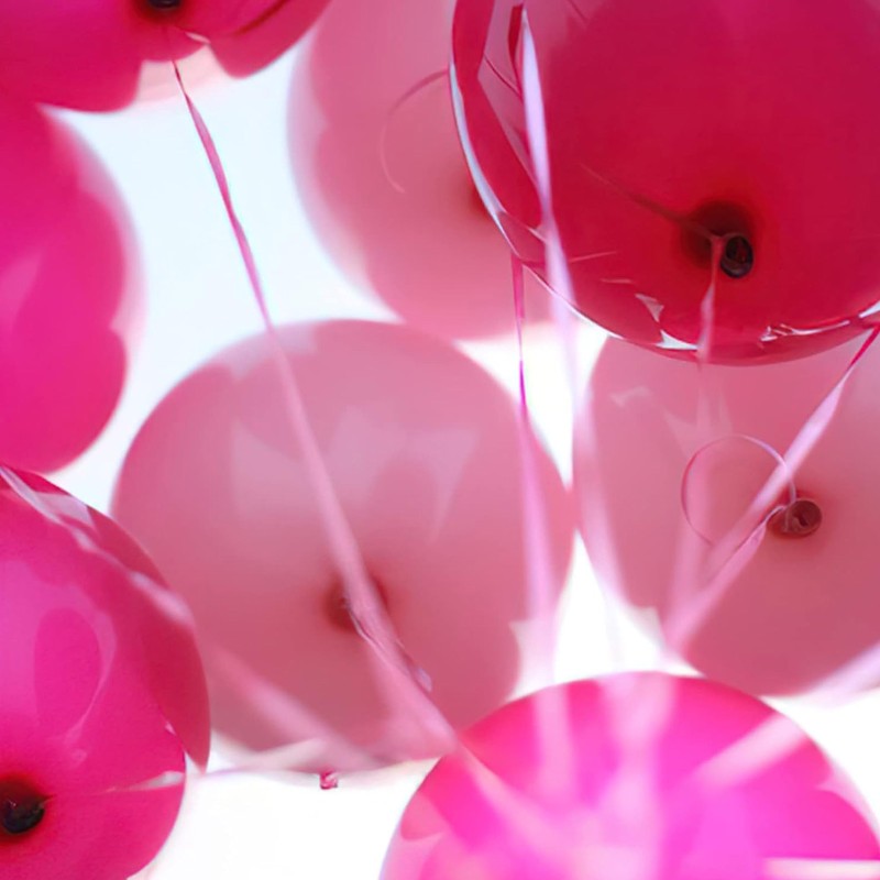 Balony róż lateksowe 10" 25cm różowe