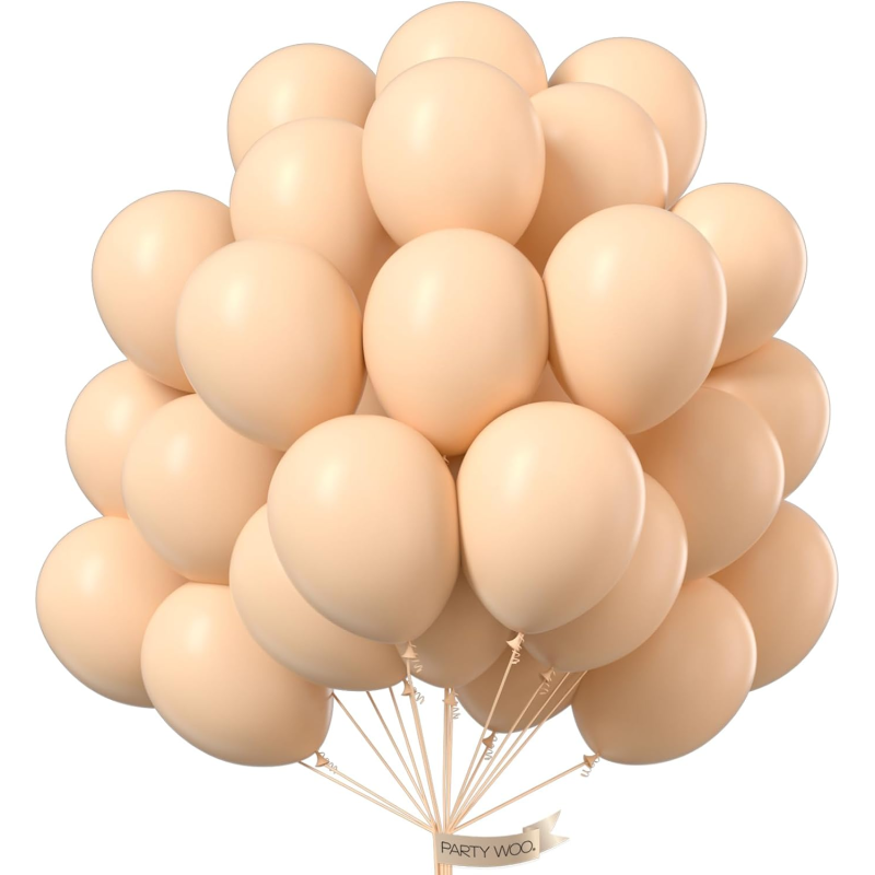 Balony Lateksowe Pastelowe Beż 12 cali 30 cm 100 szt.