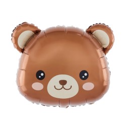 Balon foliowy głowa misia Woodland 57x60 cm