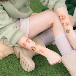 Tatuaże zmywalne Leśni przyjaciele 20szt. zestaw