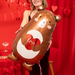 Balon foliowy Miś z sercem Love 48x79cm