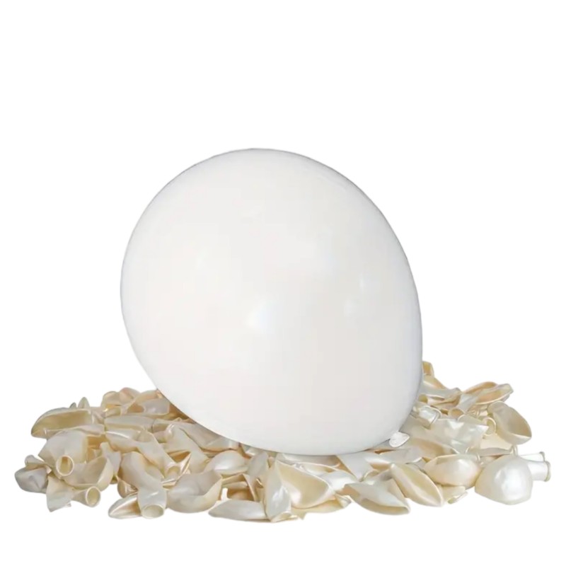 Balony lateksowe białe perłowe 10 cali