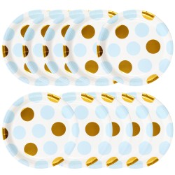 Talerzyki groszki polka dot...