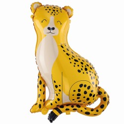 Balon foliowy gepard 96 cm dekoracja Safari Zoo