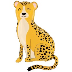 Balon foliowy gepard 96 cm dekoracja Safari Zoo