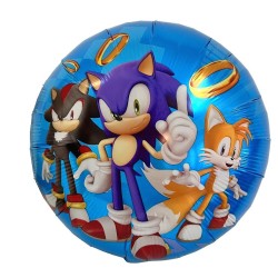 Balon foliowy Sonic okrągły 35cm