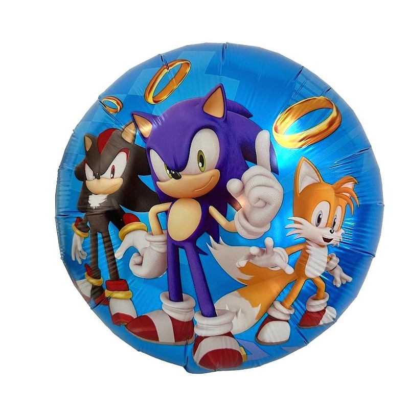 Balon foliowy Sonic okrągły 35cm