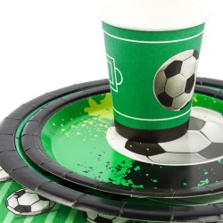Kubeczki papierowe Piłka nożna futbol 6szt