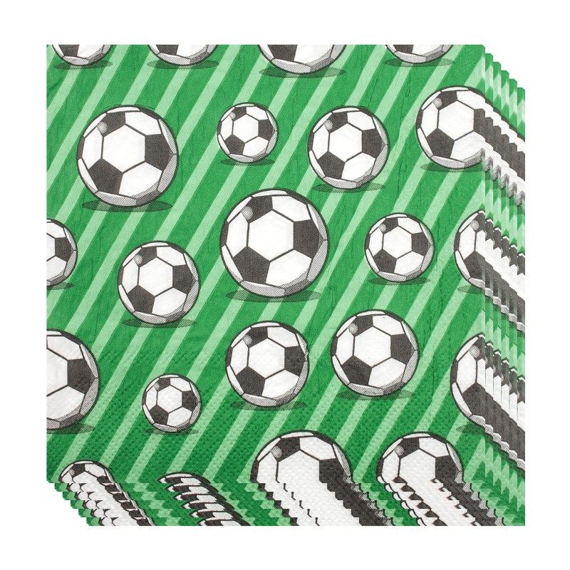 Serwetki papierowe Piłka nożna futbol 12szt 33x33cm