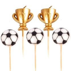 Świeczki urodzinowe piłka nożna futbol