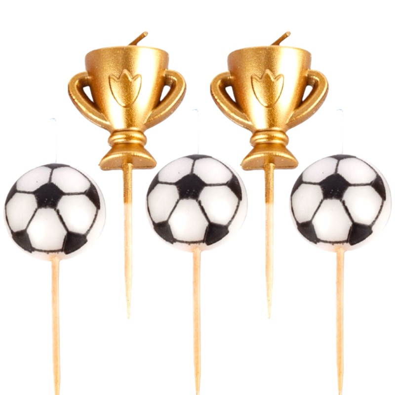 Świeczki urodzinowe piłka nożna futbol