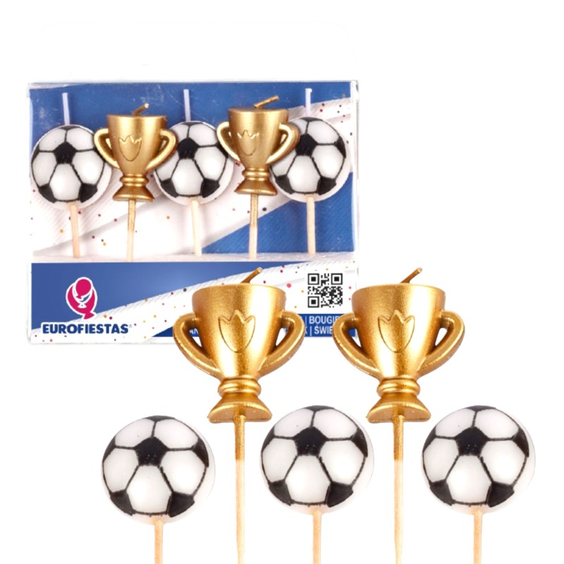 Świeczki urodzinowe piłka nożna futbol