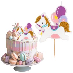 Świeczka jednorożec z...