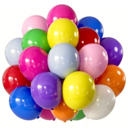 Balony lateksowe 12 cali 50 szt MIX kolorów 30cm