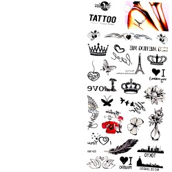 Tatuaże zmywalne Tattoo czarne henna