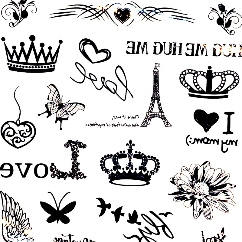 Tatuaże zmywalne Tattoo czarne henna